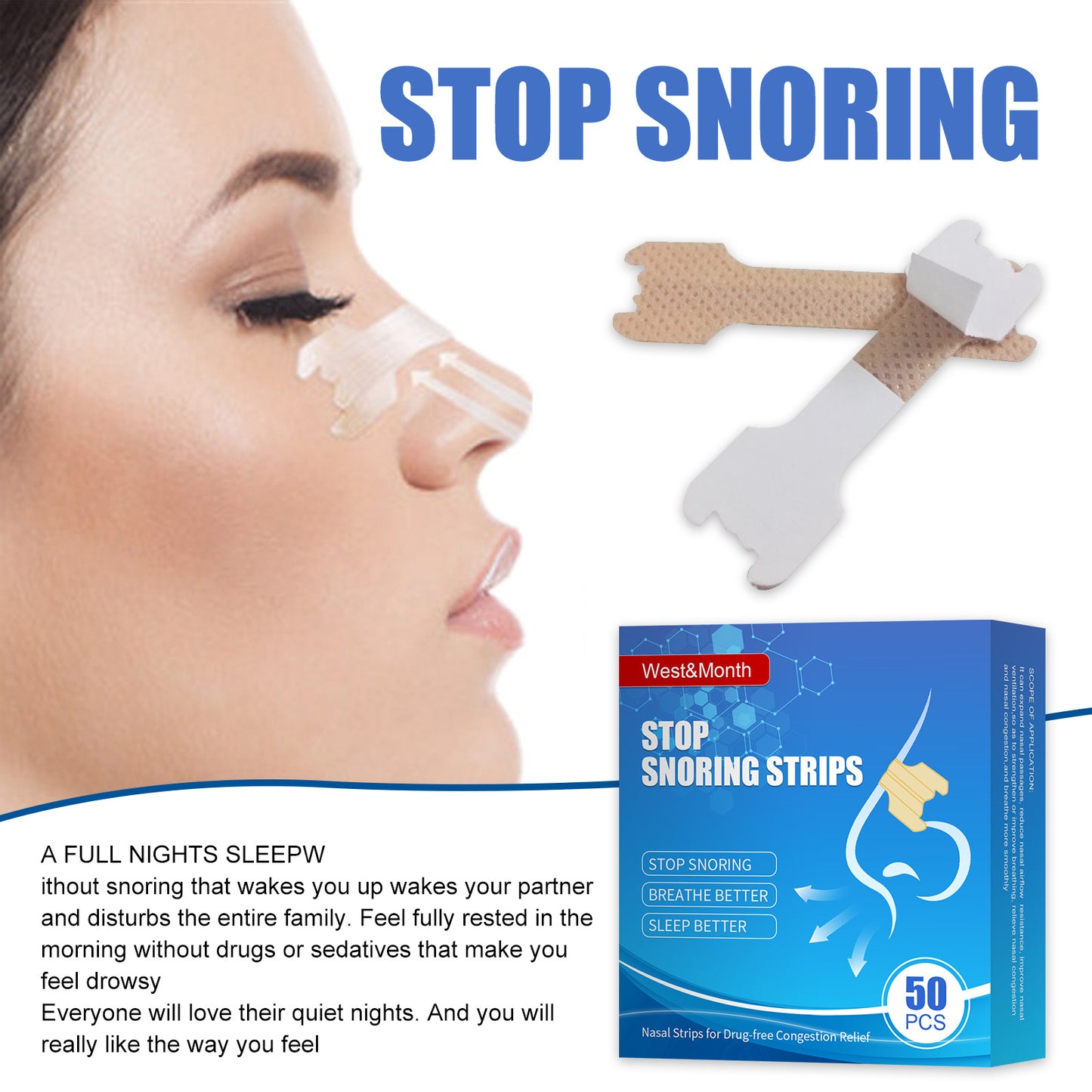 BreatheEase™ Nasal Strips